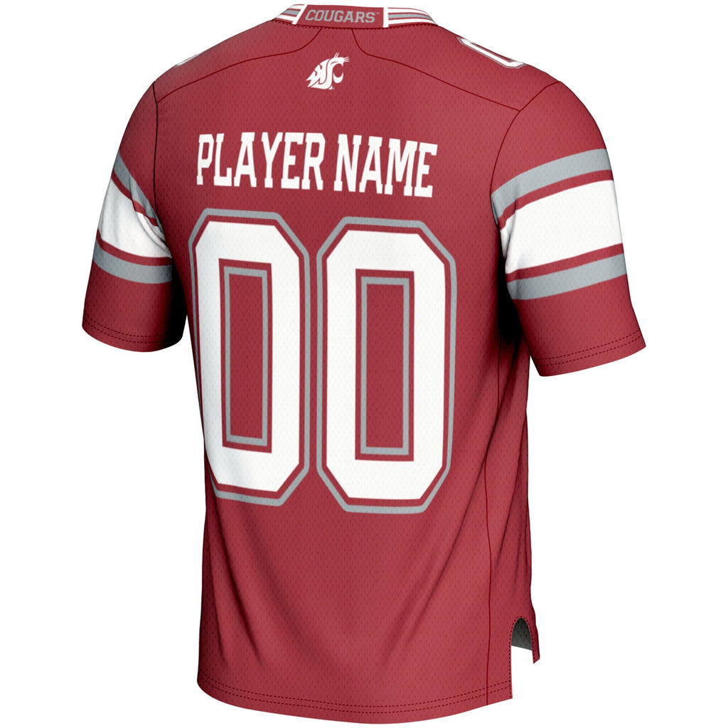 Washington State Cougars NIL Pick-A-Player Football Jersey - Crimson product image 4, provided for visual reference and