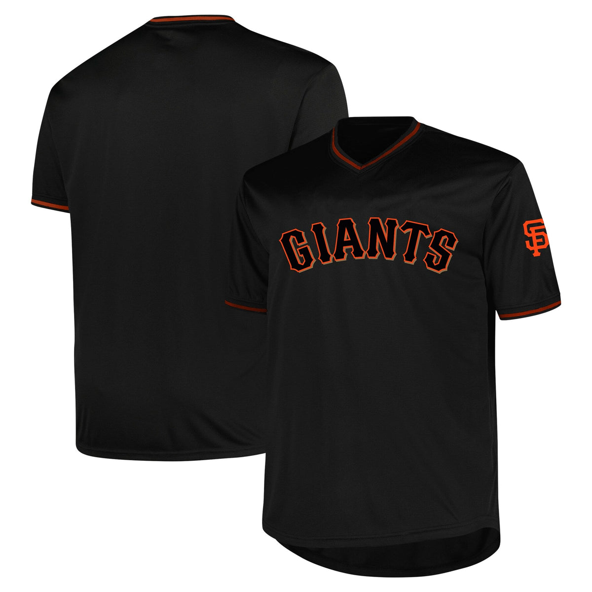 San Francisco Giants Black Big & Tall Pop Fashion Jersey product image 2, provided for visual reference and product detail