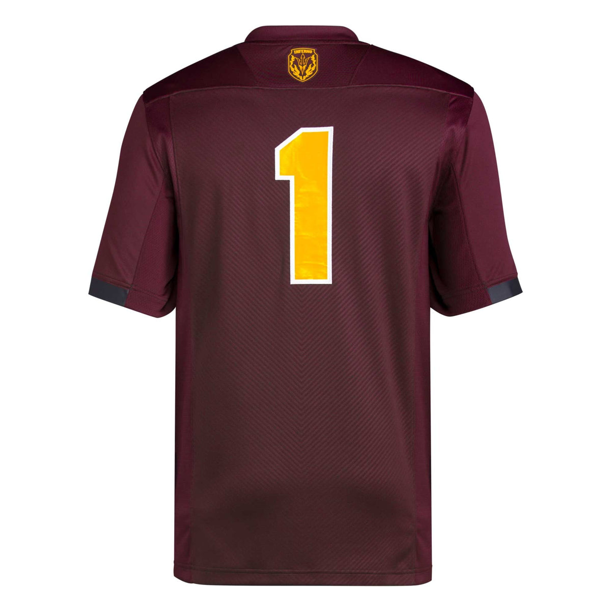 #1 Arizona State Sun Devils Premier Football Jersey - Maroon product image 4, provided for visual reference and product