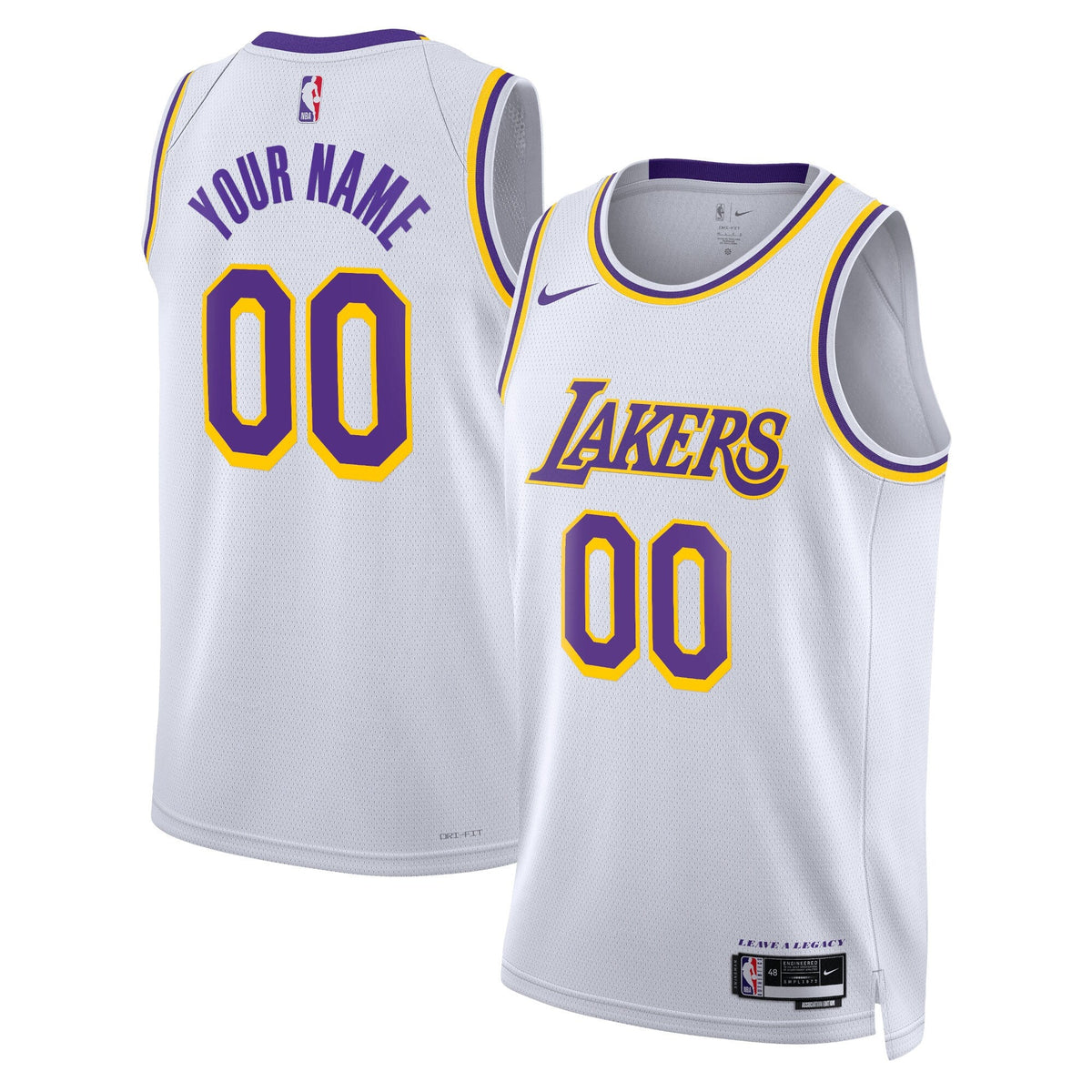 Los Angeles Lakers Association Swingman Jersey - Custom product image 1, provided for visual reference and product detail