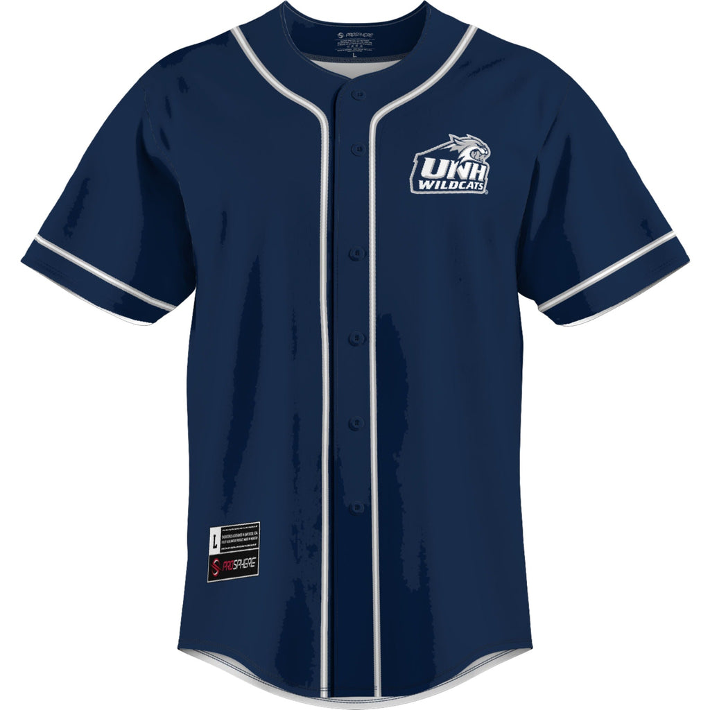 New Hampshire Wildcats Lightweight Baseball Jersey - Blue product image 3, provided for visual reference and product detail