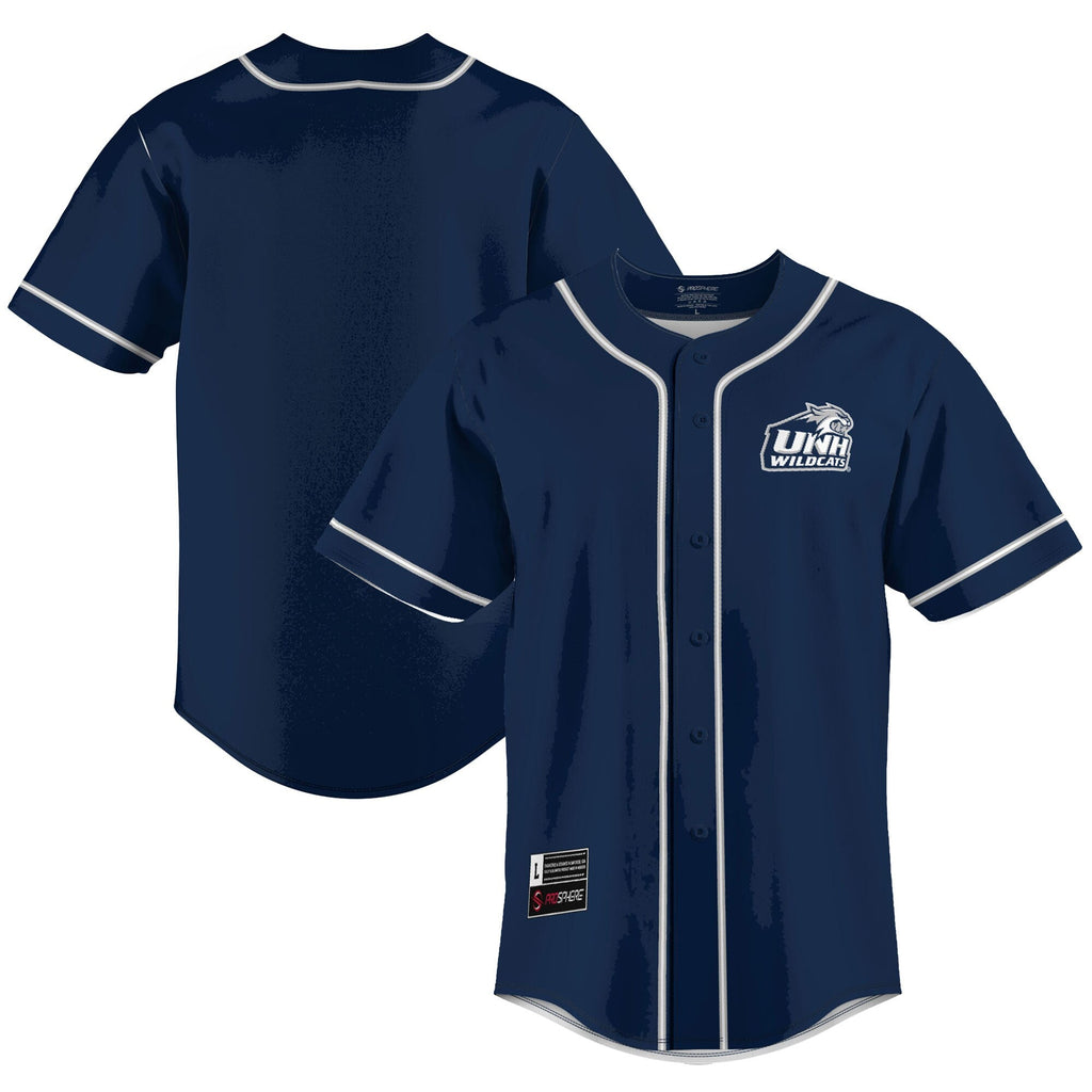 New Hampshire Wildcats Lightweight Baseball Jersey - Blue product image 2, provided for visual reference and product detail