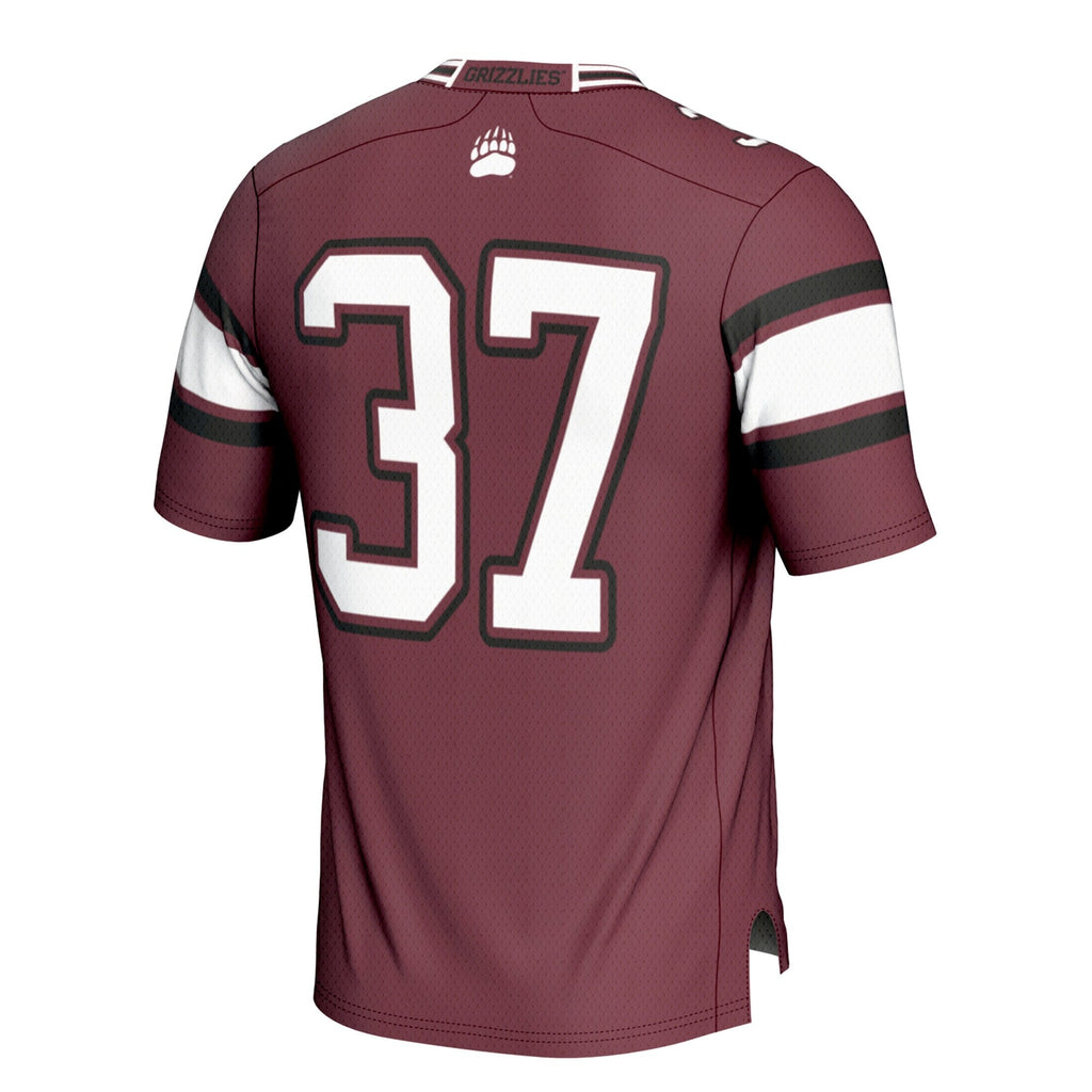 #37 Montana Grizzlies Football Jersey - Maroon product image 4, provided for visual reference and product detail review