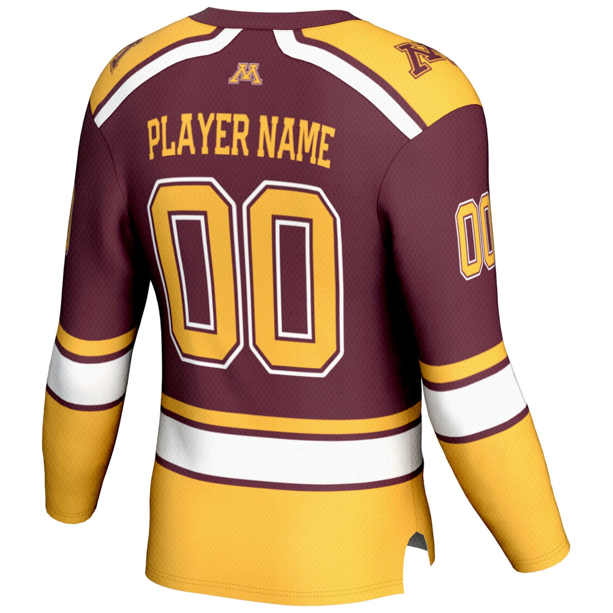 Minnesota Golden Gophers NIL Pick-A-Player Hockey Jersey - Maroon product image 4, provided for visual reference and product