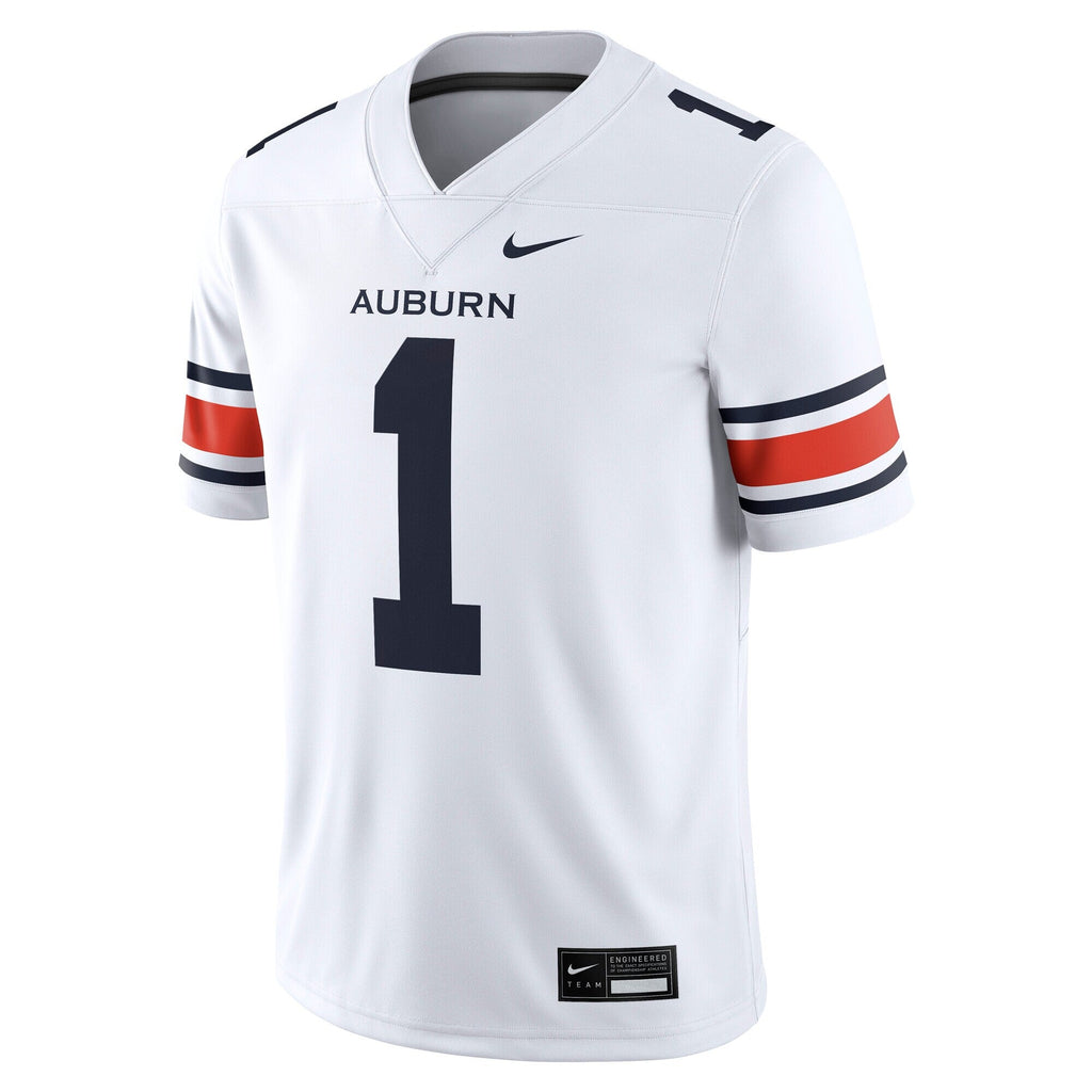 Auburn Tigers Away Football Game Jersey - White product image 3, provided for visual reference and product detail review