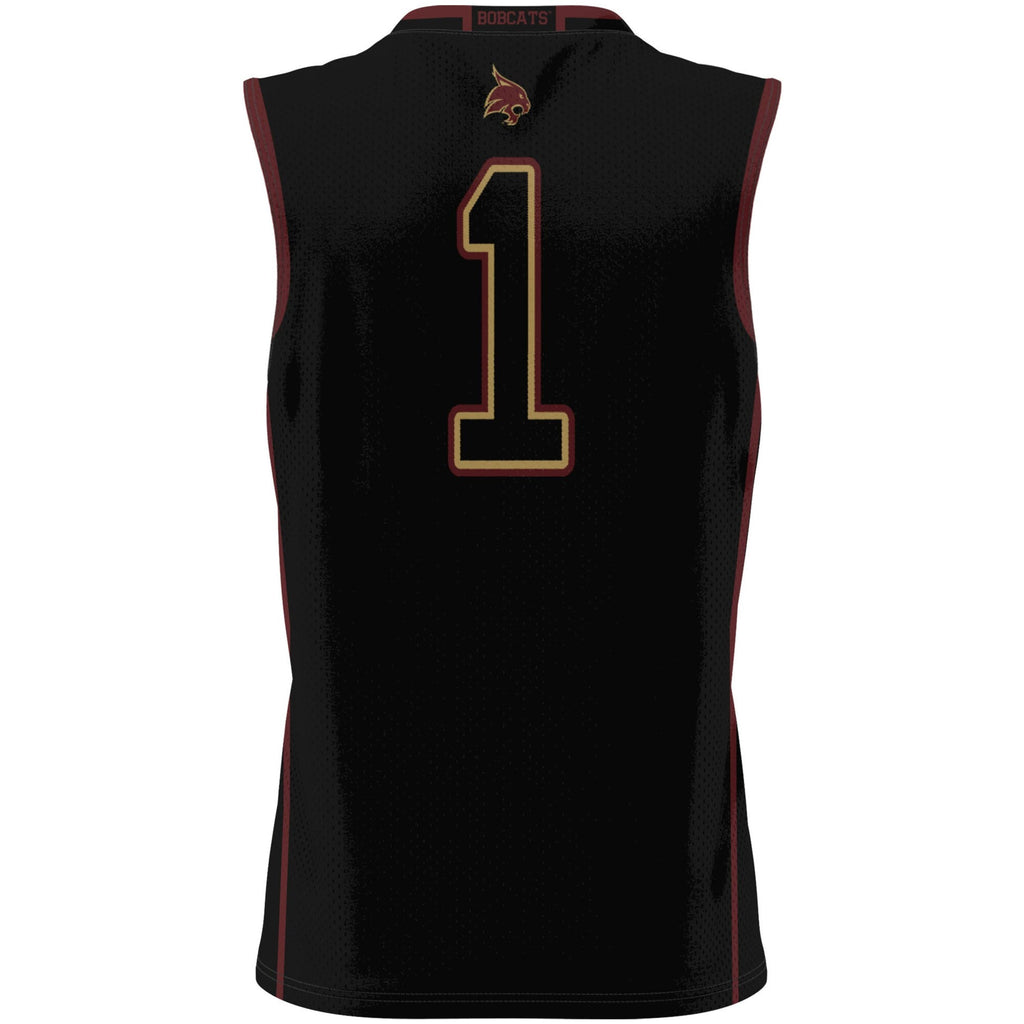 #1 Texas State Bobcats Lightweight Basketball Jersey - Black product image 4, provided for visual reference and product