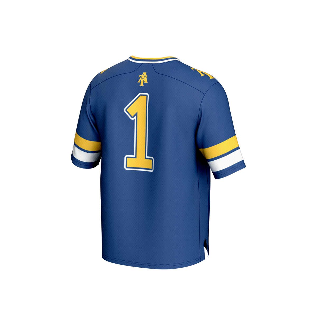 #1 North Carolina A&T Aggies Lightweight Collegiate Football Fashion Jersey - Navy product image 4, provided for visual