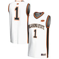#1 Oklahoma State Cowboys Lightweight Basketball Jersey - White product image 1, provided for visual reference and product