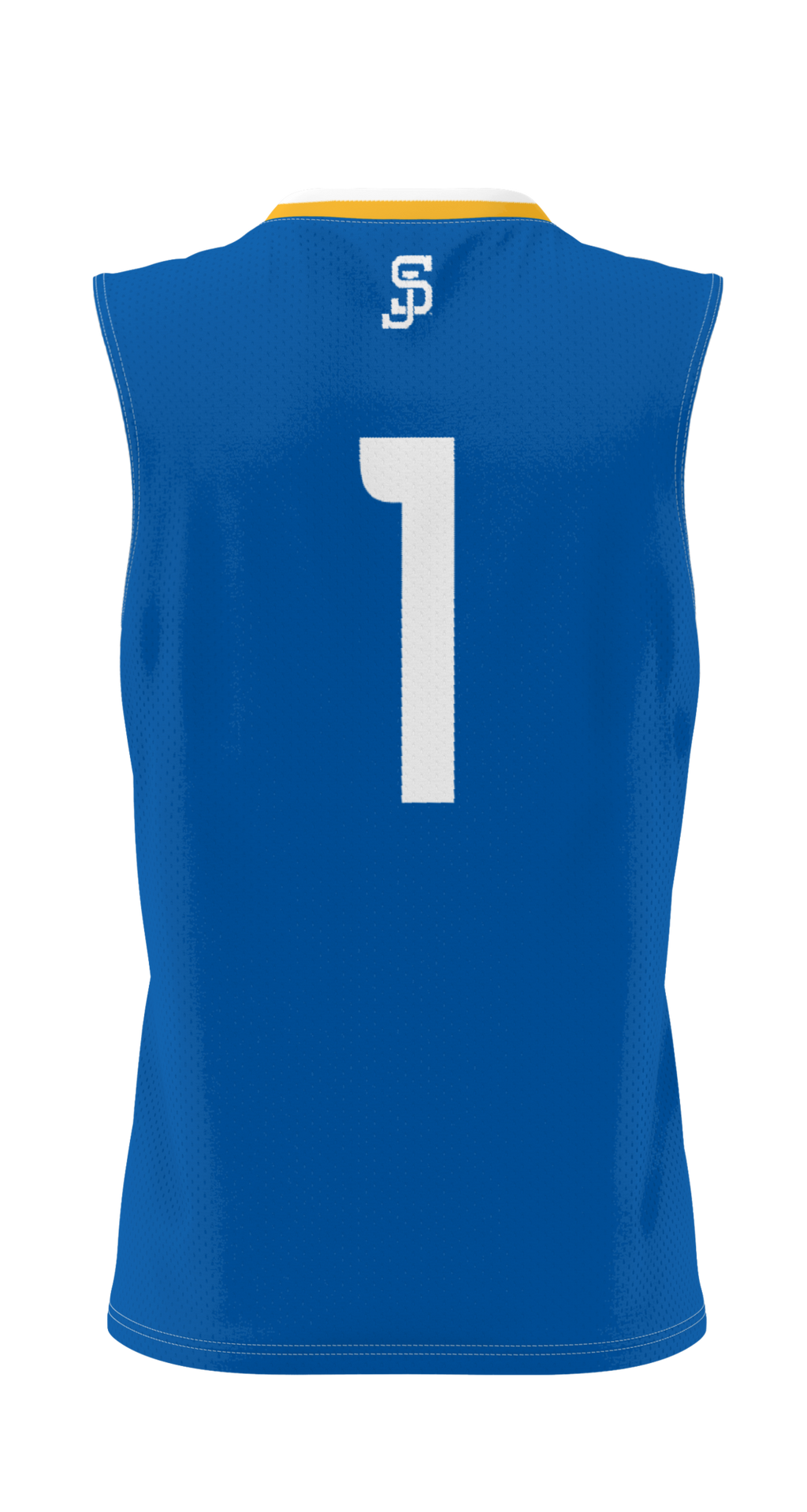 #1 San Jose State Spartans Lightweight Basketball Jersey - Royal product image 4, provided for visual reference and product