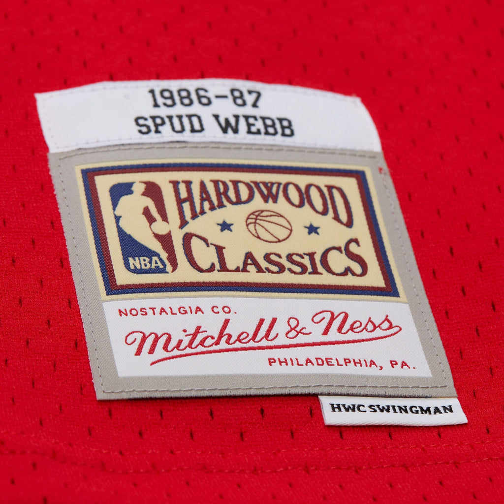 Atlanta Hawks Swingman Jersey Road Spud Webb 1986-87 product image 7, provided for visual reference and product detail review