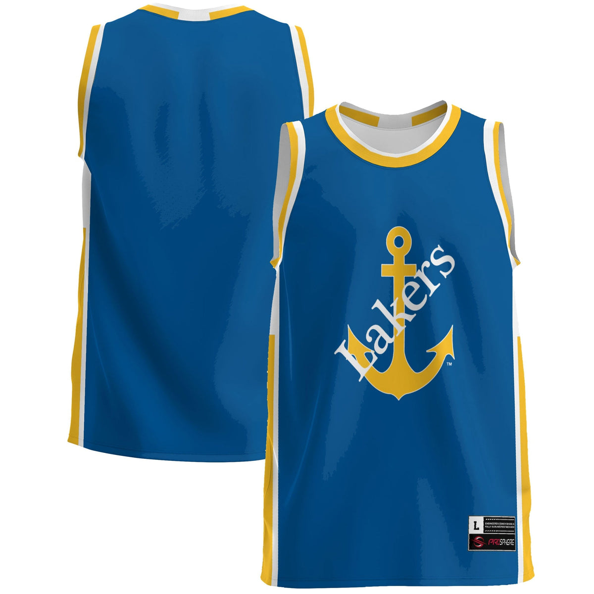 Lake Superior State Lakers Lightweight Basketball Jersey - Royal product image 2, provided for visual reference and product