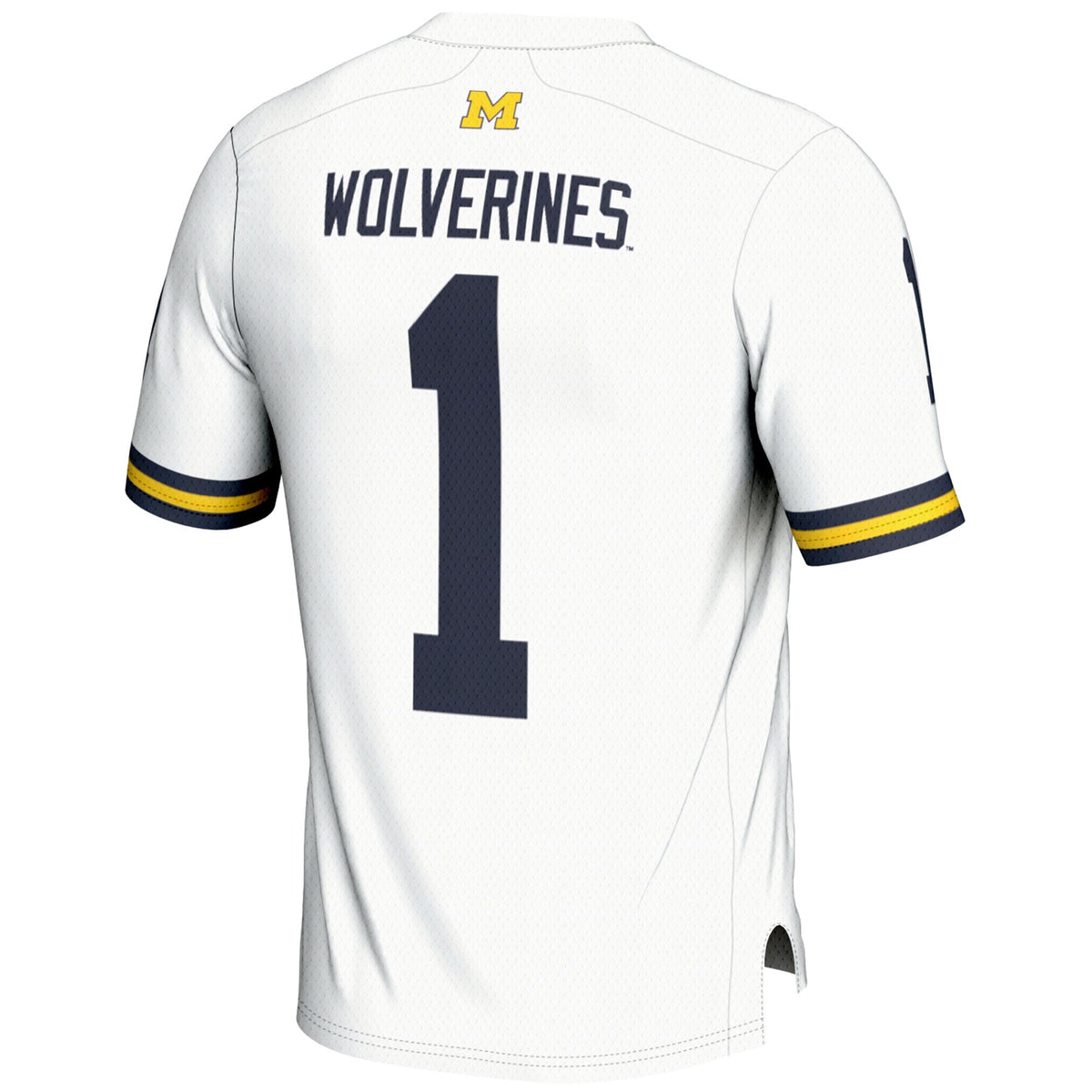 #1 Michigan Wolverines College Football Playoff 2023 National Champions Lightweight Fashion Jersey - White product image 4,