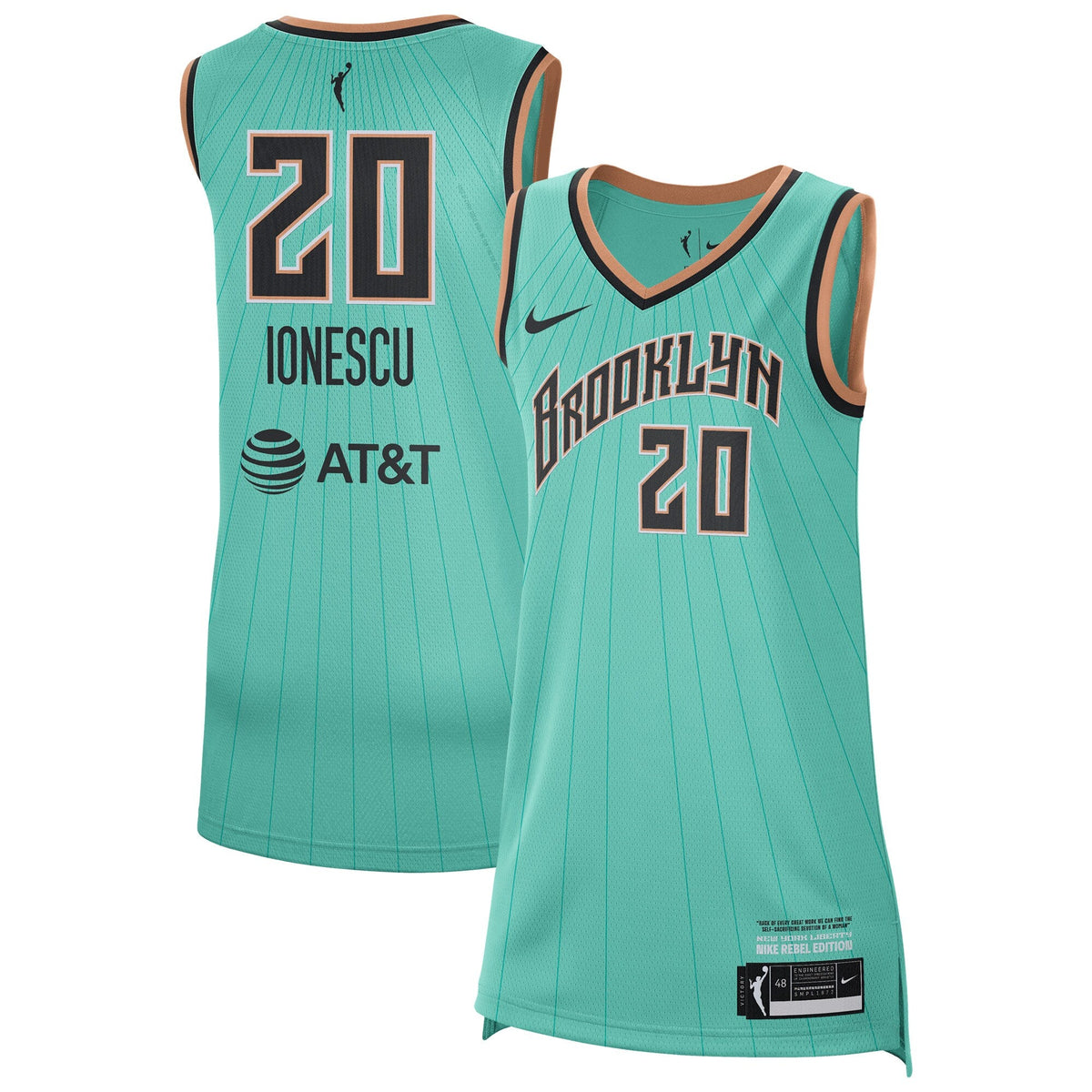 New York Liberty Rebel Jersey - Sabrina Ionescu product image 2, provided for visual reference and product detail review
