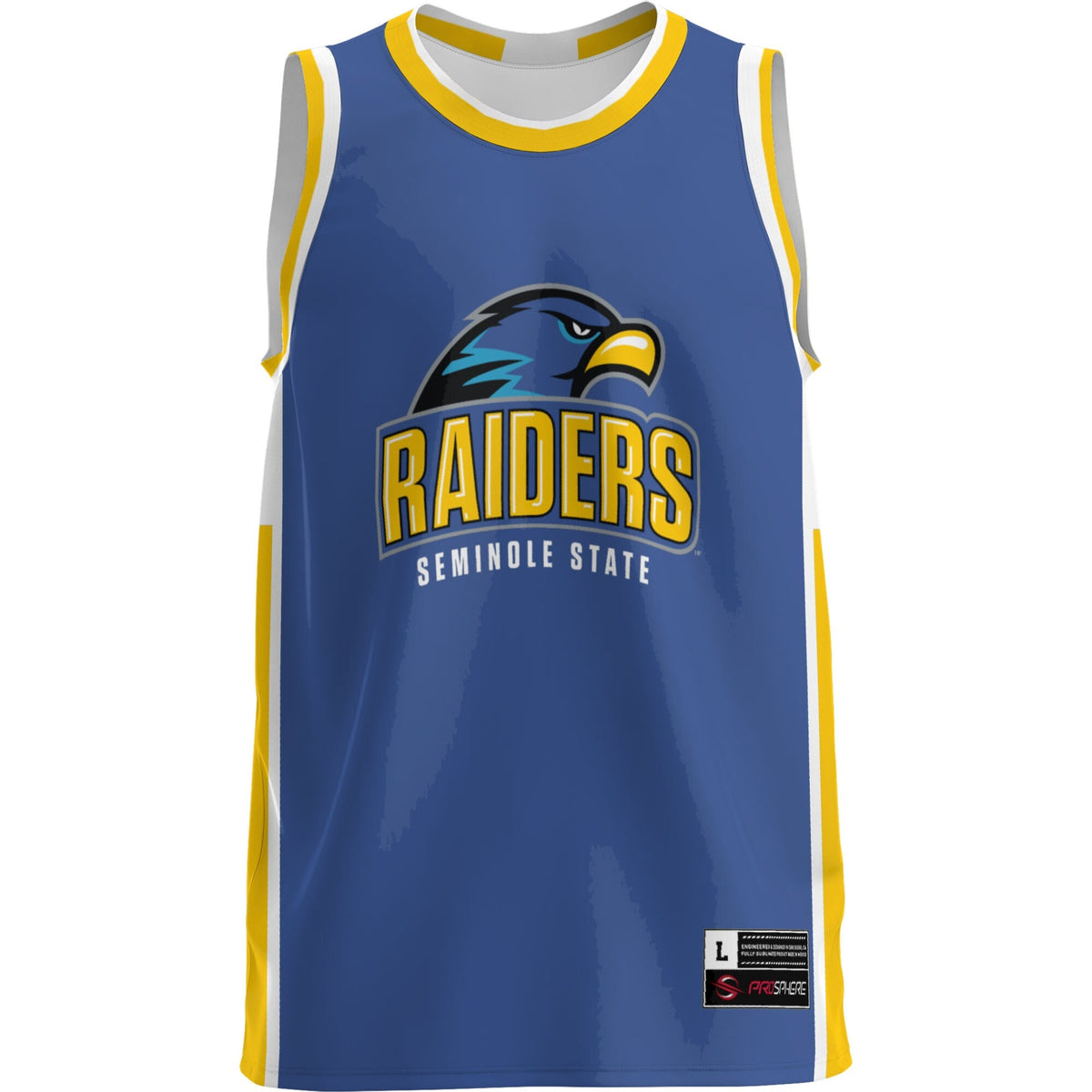 Seminole State Raiders Lightweight Basketball Jersey - Blue product image 3, provided for visual reference and product
