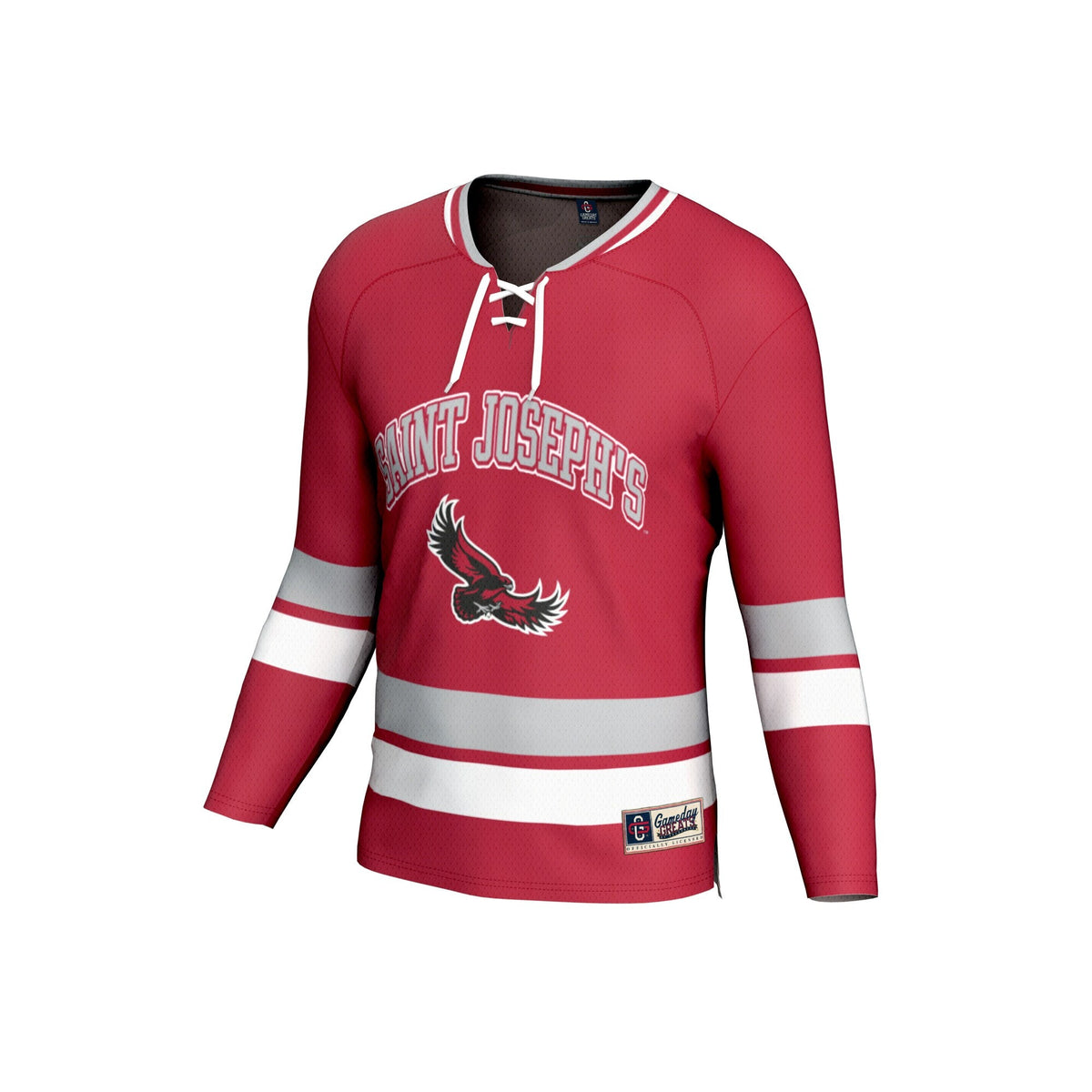 Saint Joseph's Hawks Spirit Hockey Jersey - Crimson product image 3, provided for visual reference and product detail review