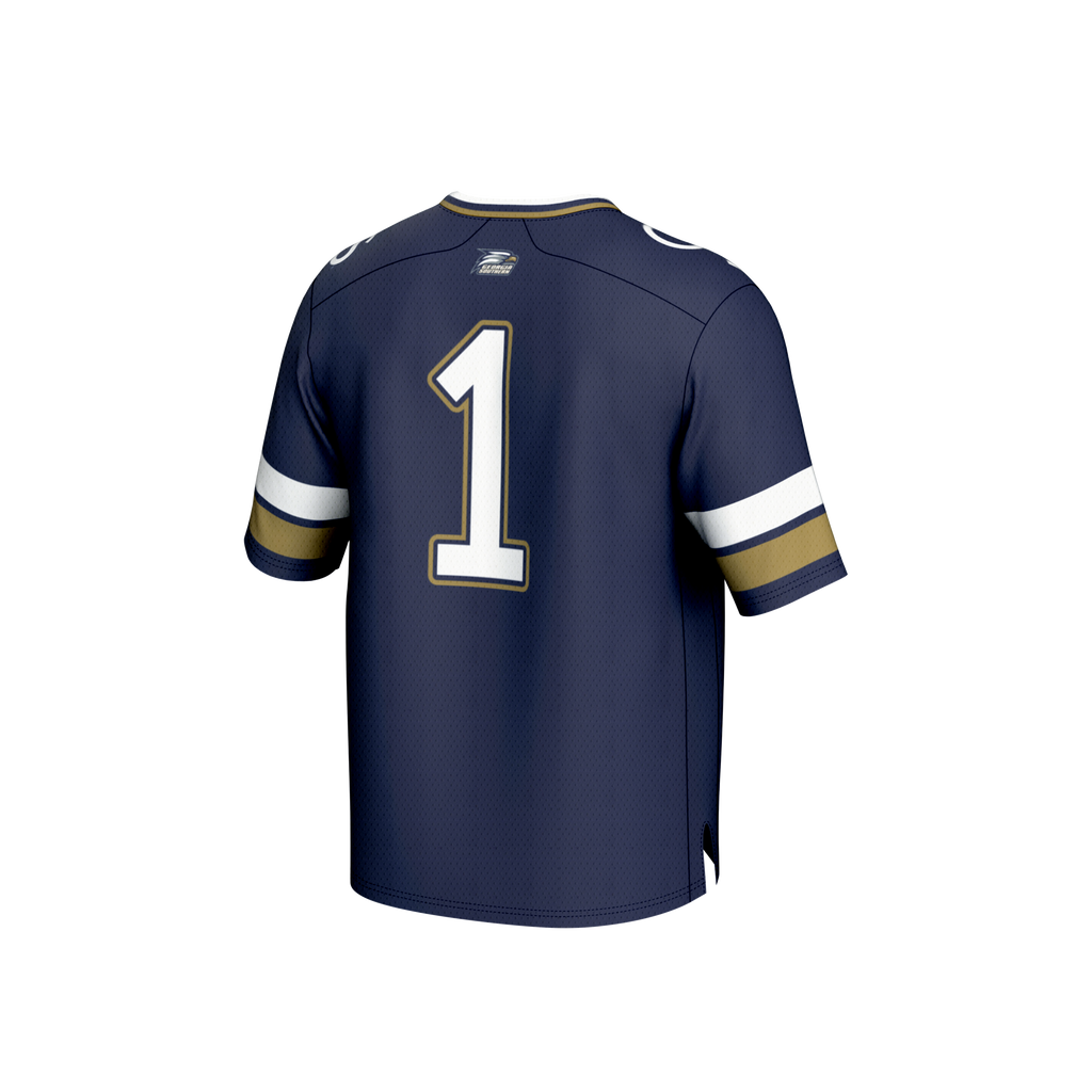 #1 Georgia Southern Eagles Lightweight Collegiate Football Fashion Jersey - Blue product image 4, provided for visual