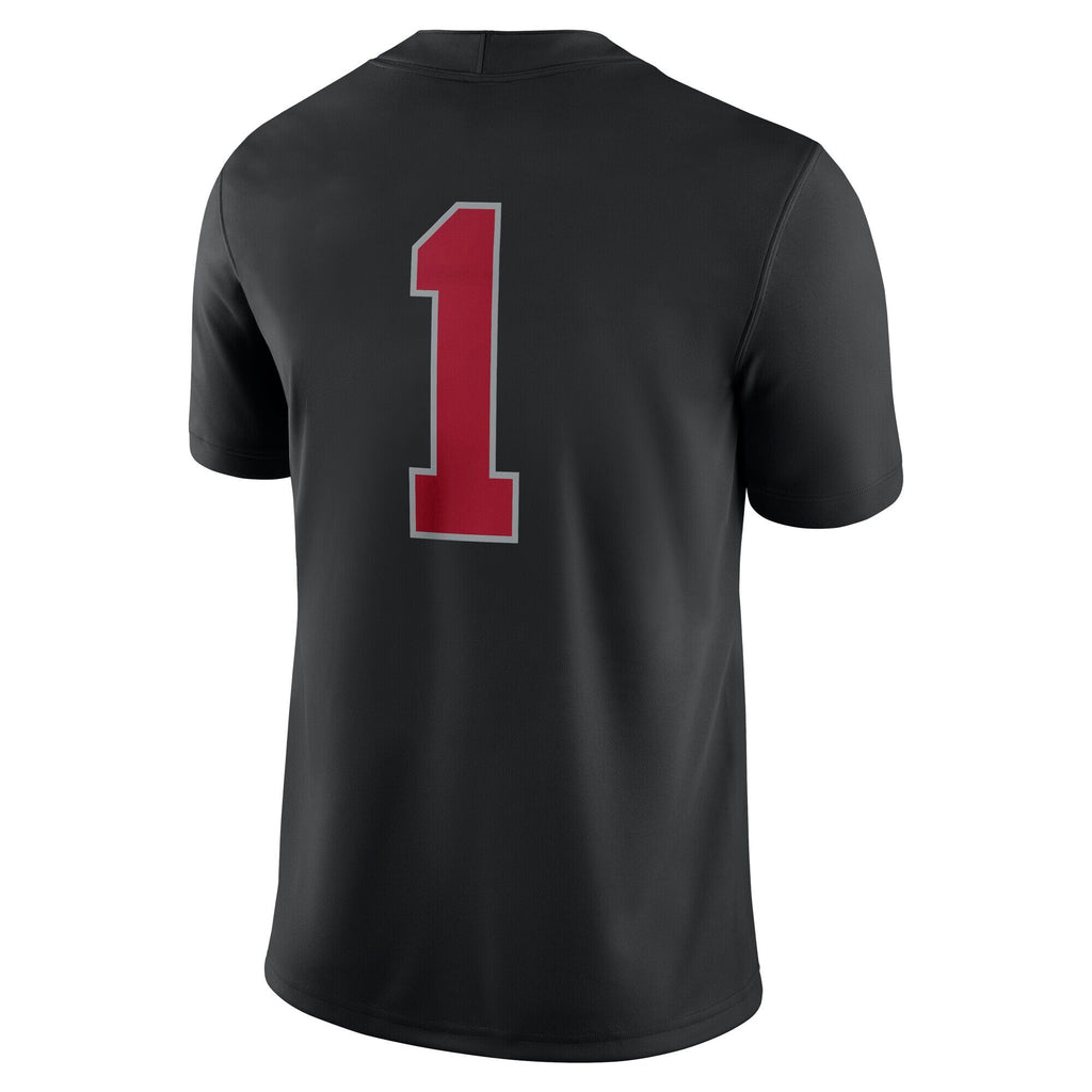 #1 Stanford Cardinal Alternate Game Jersey - Black product image 4, provided for visual reference and product detail review