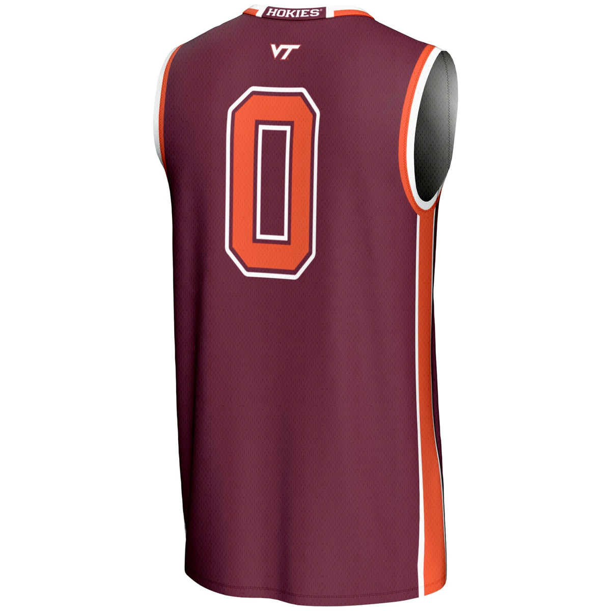 #0 Virginia Tech Hokies Lightweight Basketball Jersey - Maroon product image 4, provided for visual reference and product