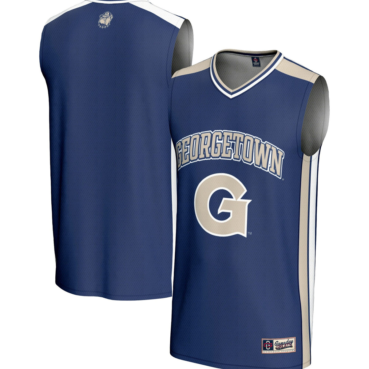 Georgetown Hoyas Spirit Basketball Jersey - Navy product image 2, provided for visual reference and product detail review