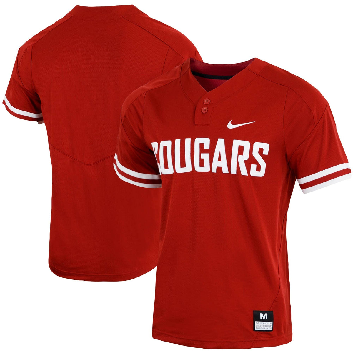 Washington State Cougars Replica Vapor Elite Two-Button Baseball Jersey - Crimson product image 1, provided for visual