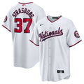 Washington Nationals Stephen Strasburg White Home Replica Jersey product image 1, provided for visual reference and product