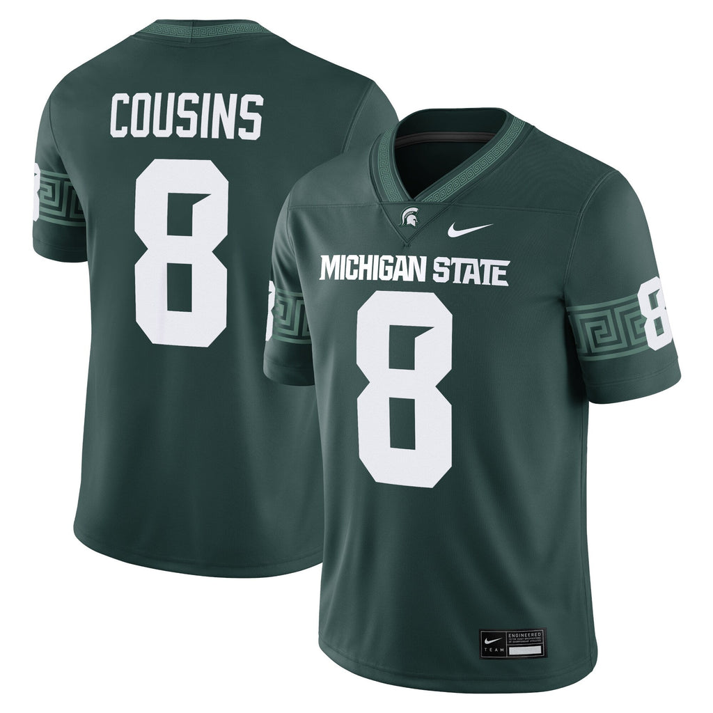 Kirk Cousins Michigan State Spartans Alumni Game Jersey - Green product image 2, provided for visual reference and product