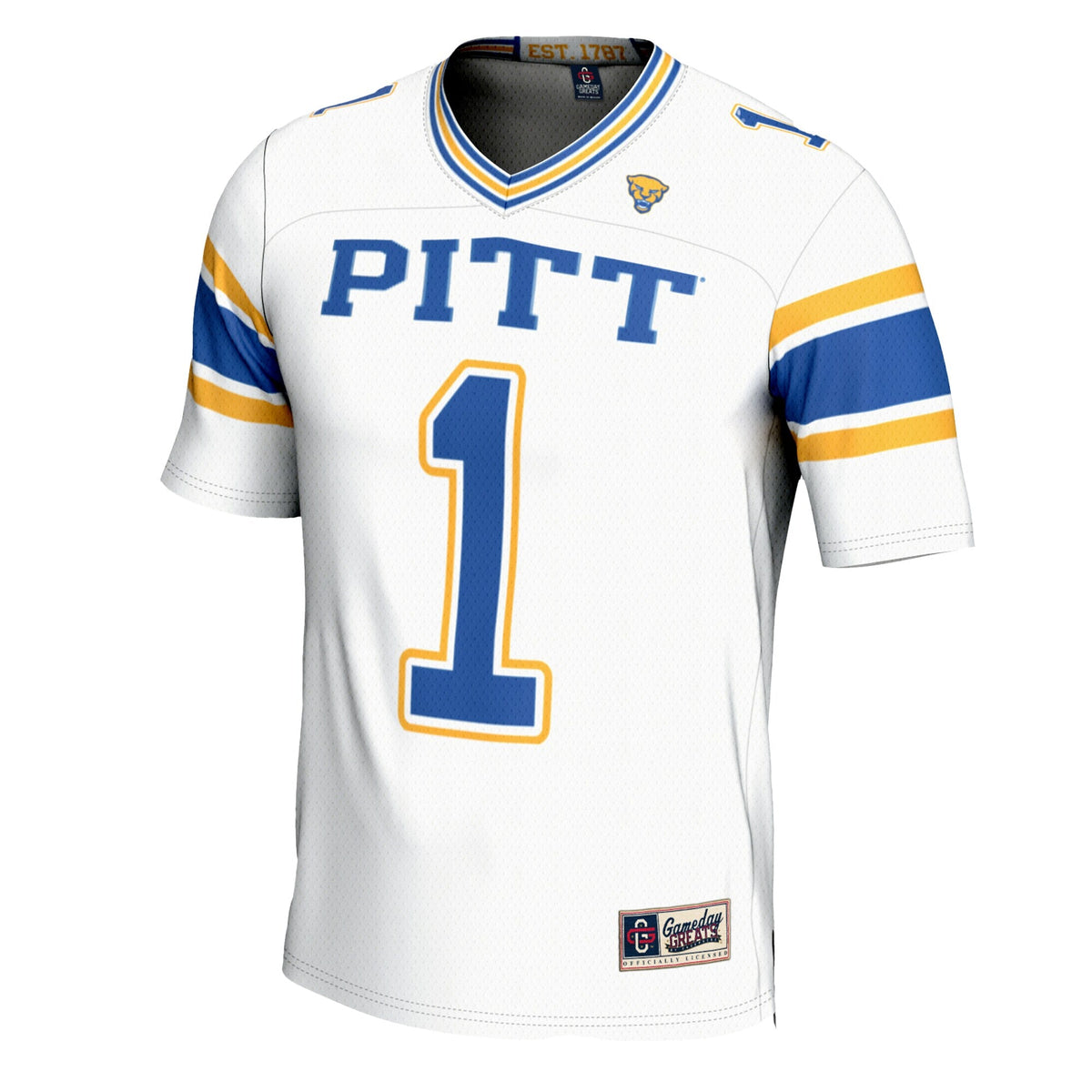 #1 Pitt Panthers Football Jersey - Cardinal product image 3, provided for visual reference and product detail review