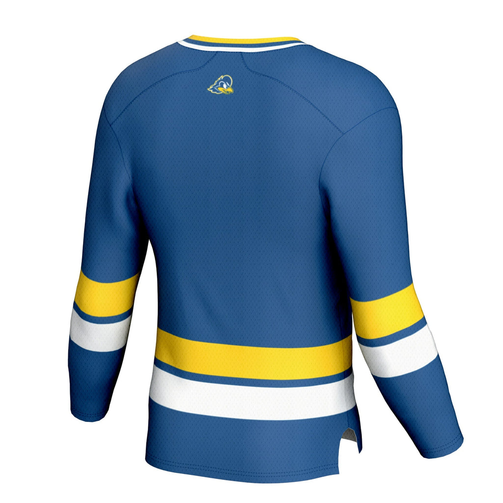 Delaware Fightin' Blue Hens Spirit Hockey Jersey - Royal product image 4, provided for visual reference and product detail