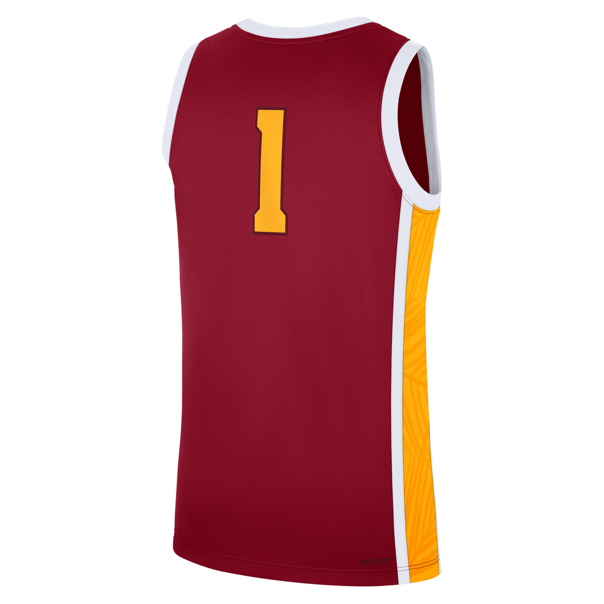 #1 USC Trojans Road Replica Basketball Jersey - Cardinal product image 4, provided for visual reference and product detail