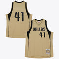 Dallas Mavericks Dirk Nowitzki 2010 Swingman Jersey - Khaki product image 1, provided for visual reference and product