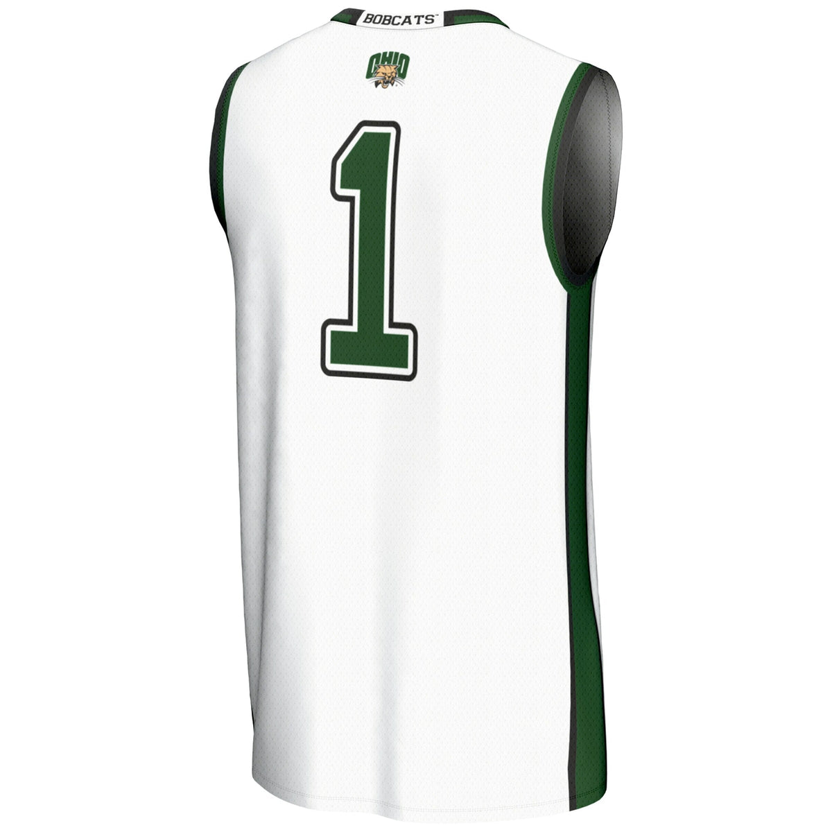 #1 Ohio Bobcats Lightweight Basketball Jersey - White product image 4, provided for visual reference and product detail