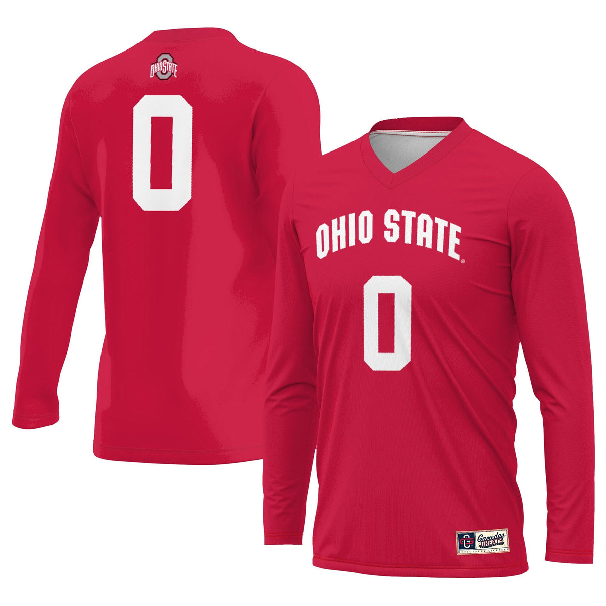#1 Ohio State Buckeyes Lightweight Volleyball Jersey - Scarlet product image 1, provided for visual reference and product