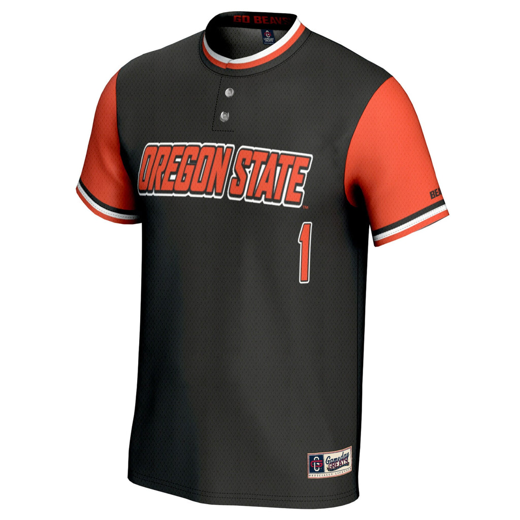 #1 Oregon State Beavers Softball Fashion Jersey - Black product image 3, provided for visual reference and product detail
