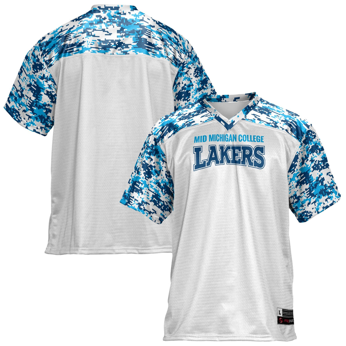 Mid Michigan College Football Jersey - White product image 1, provided for visual reference and product detail review