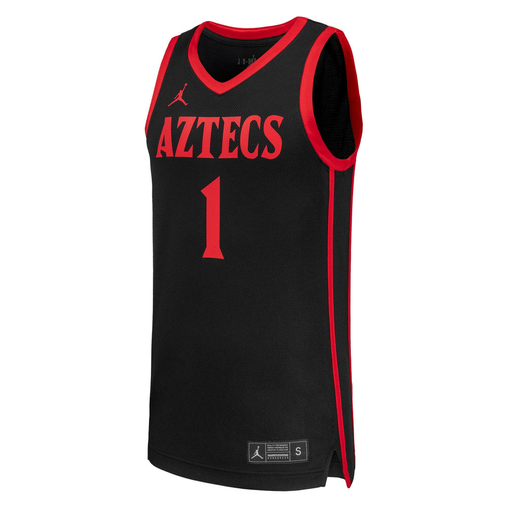 #1 San Diego State Aztecs Replica Basketball Jersey - Black product image 3, provided for visual reference and product