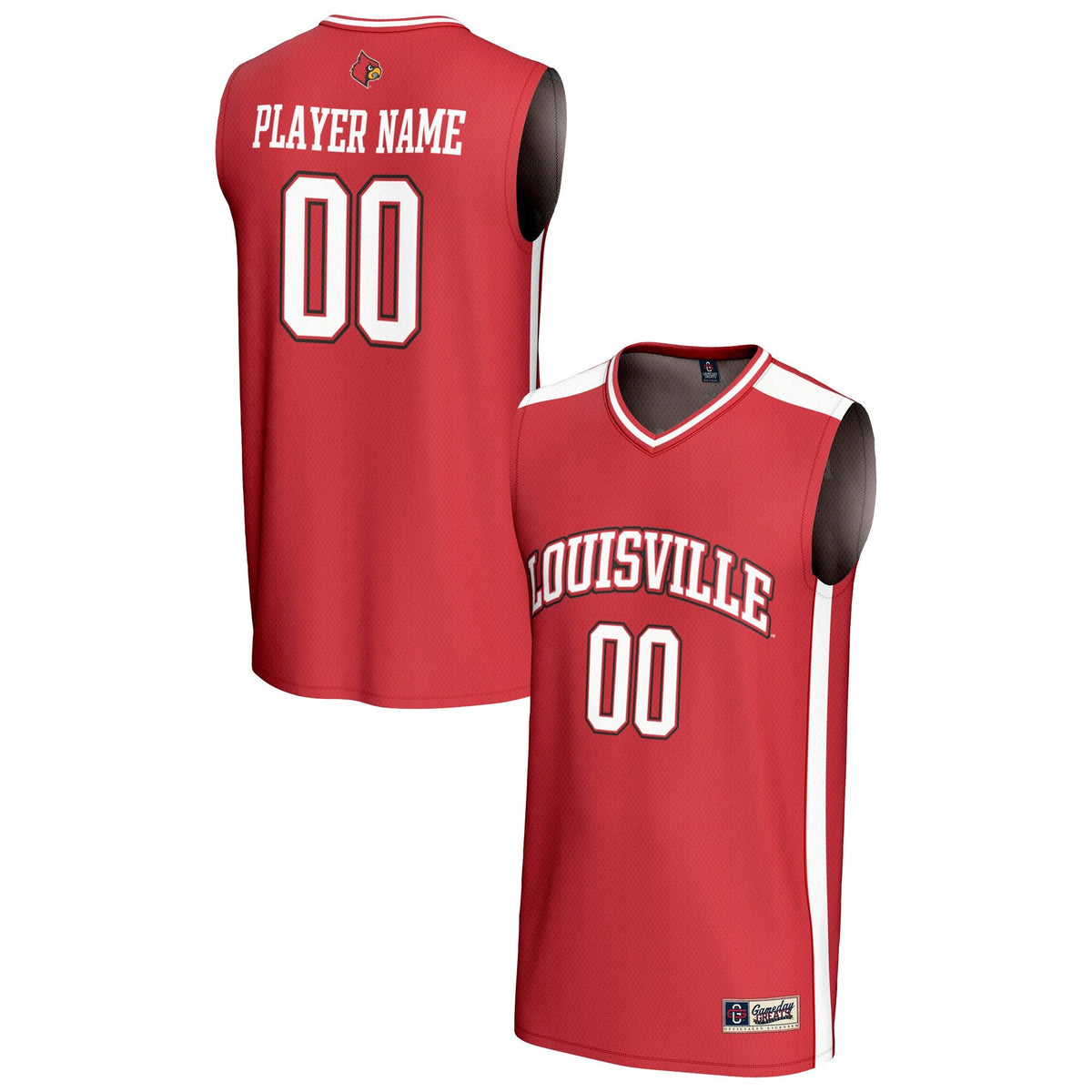 Louisville Cardinals NIL Lightweight Basketball Fashion Jersey - Red product image 2, provided for visual reference and