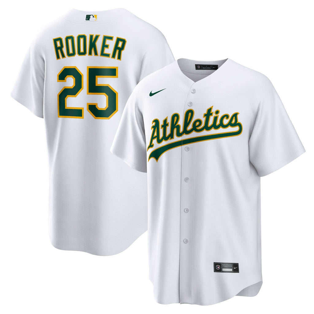Athletics Brent Rooker White Home Replica Jersey product image 2, provided for visual reference and product detail review
