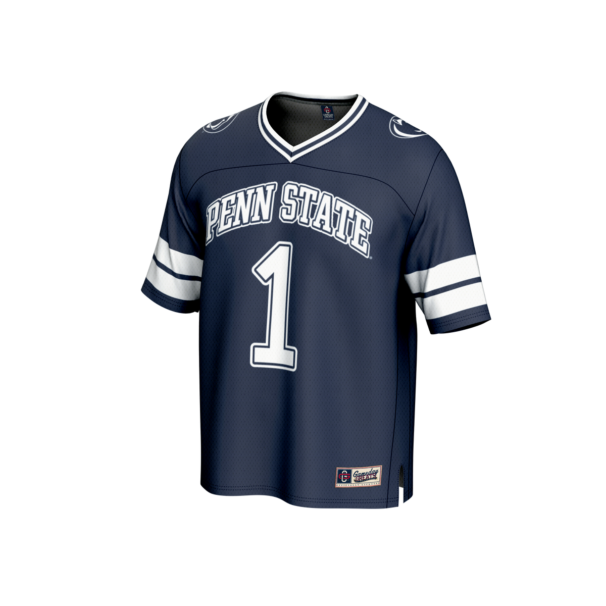 #1 Penn State Nittany Lions Lightweight Collegiate Football Fashion Jersey - Navy product image 3, provided for visual