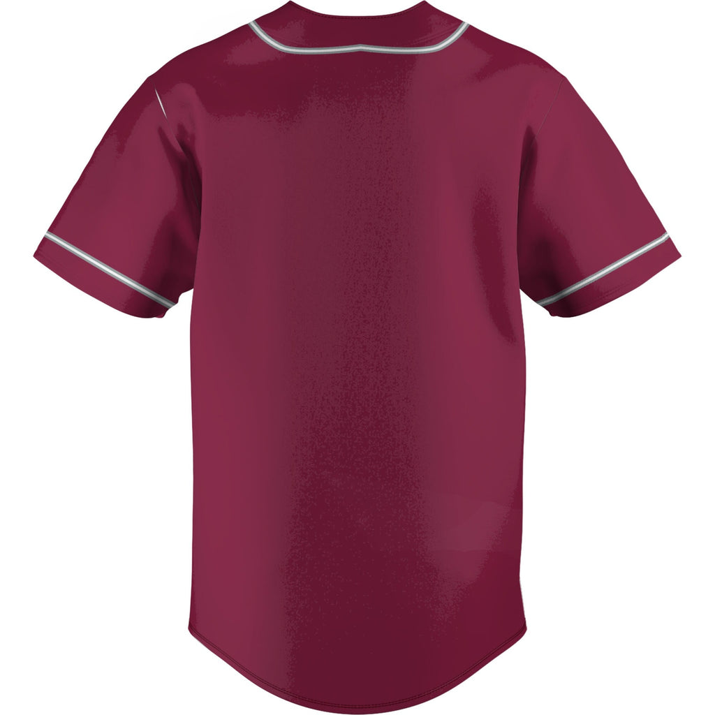 Cal State Chico Wildcats Lightweight Baseball Jersey - Cardinal product image 4, provided for visual reference and product