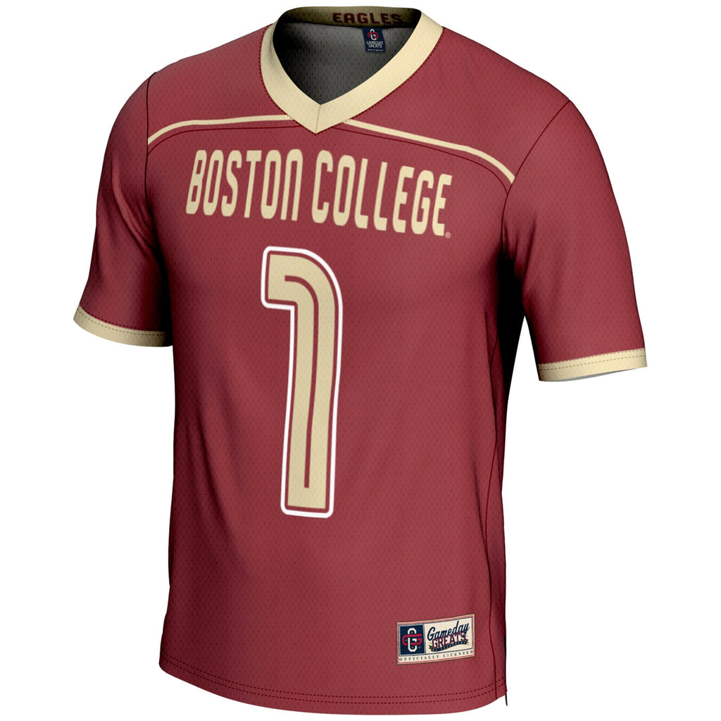 Boston College Eagles #1 Lightweight Lacrosse Jersey - Maroon product image 3, provided for visual reference and product