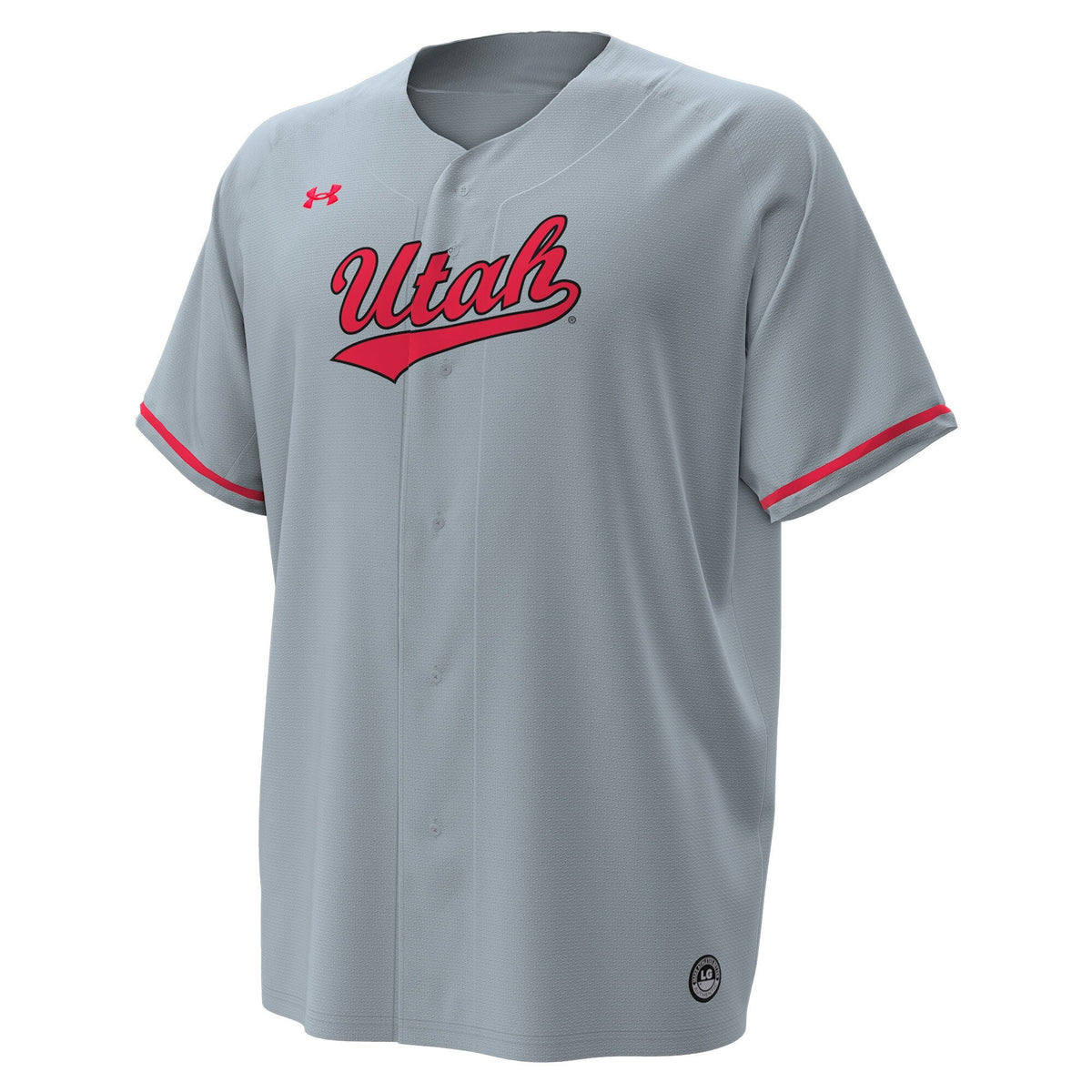 Utah Utes Replica Baseball Jersey - Gray product image 3, provided for visual reference and product detail review
