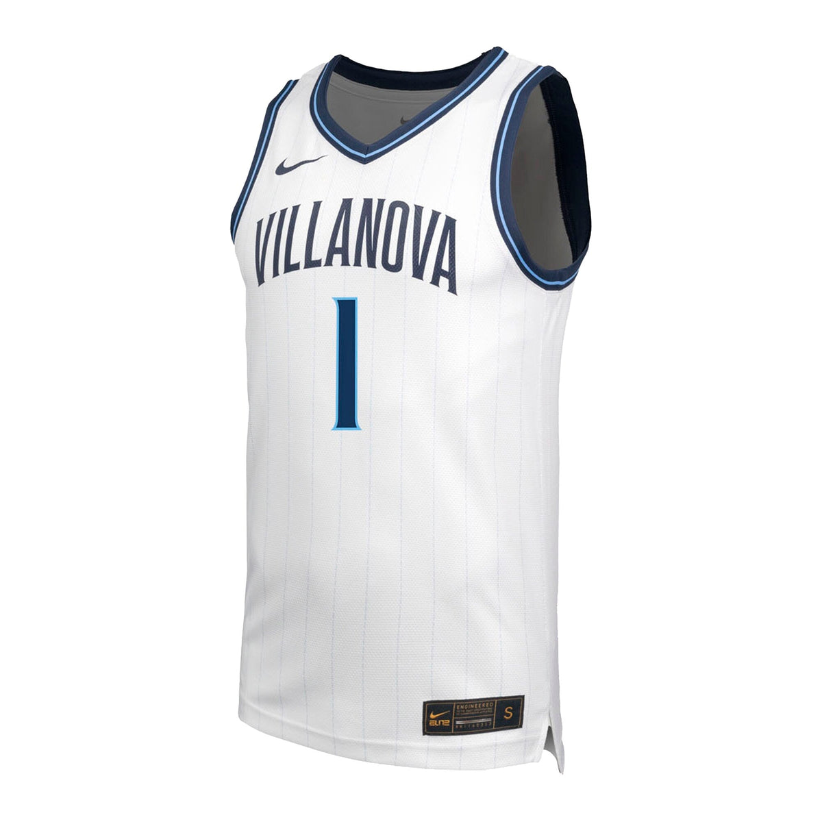 Villanova Wildcats #1 Retro Replica Basketball Jersey - White product image 3, provided for visual reference and product