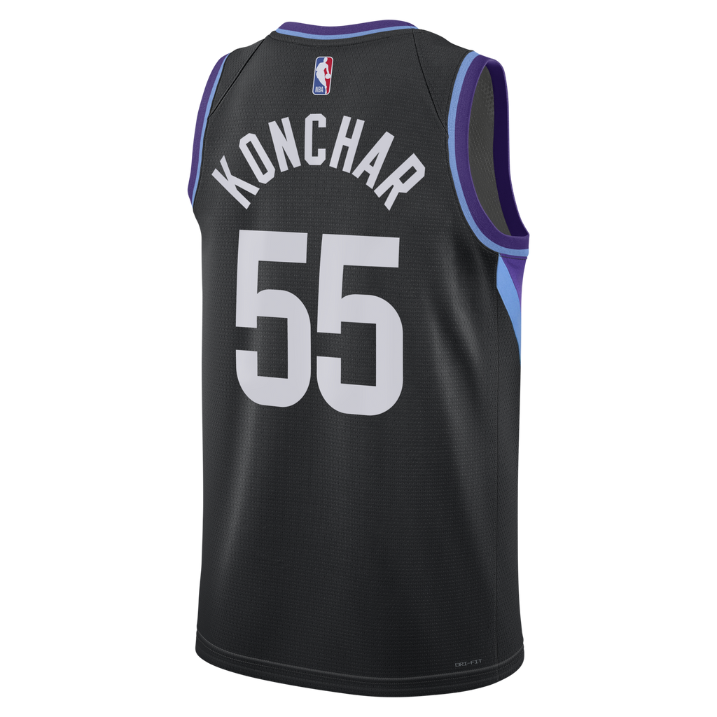 Utah Jazz Statement Edition Swingman Jersey - Black - John Konchar product image 4, provided for visual reference and