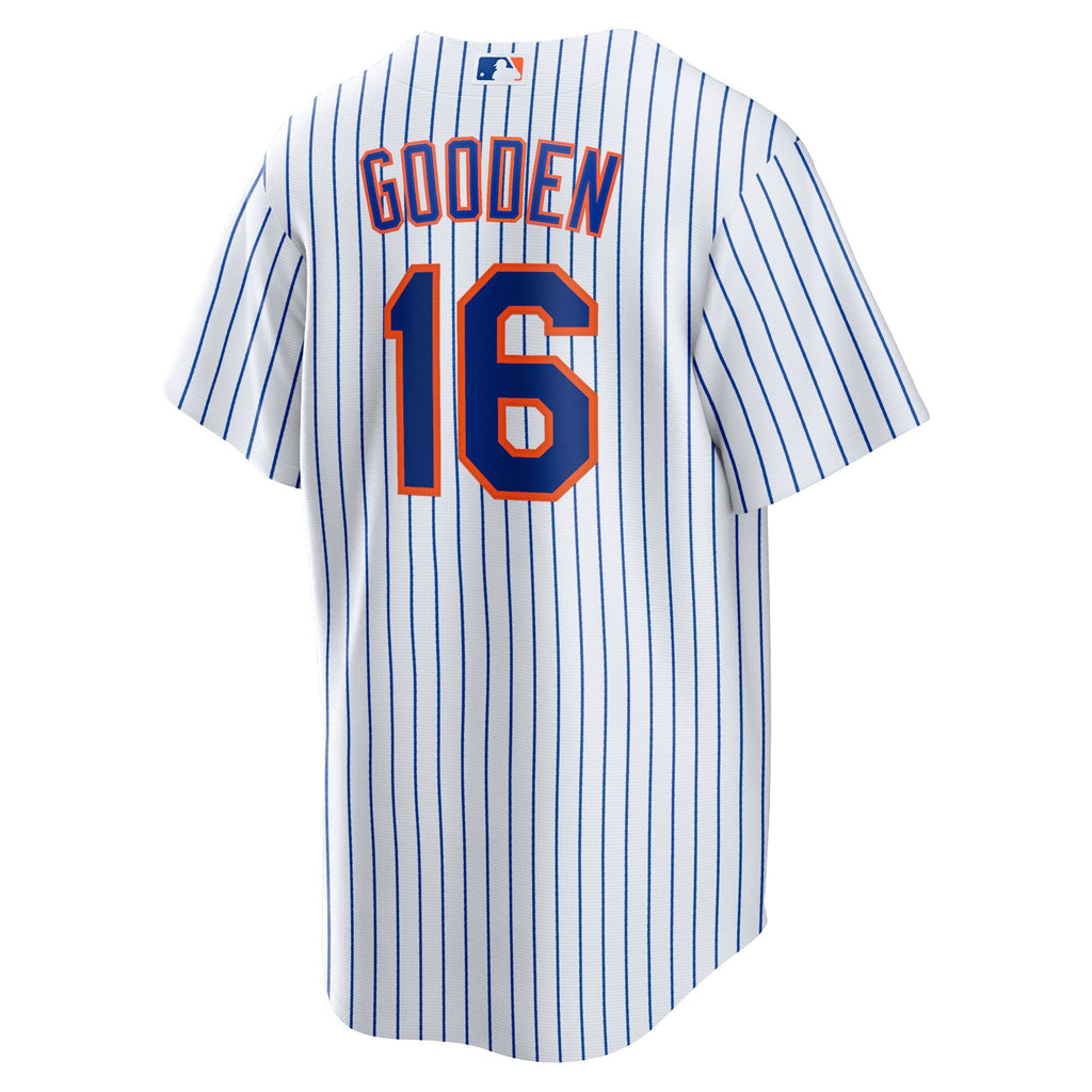 New York Mets Dwight Gooden White Home Replica Player Jersey product image 4, provided for visual reference and product