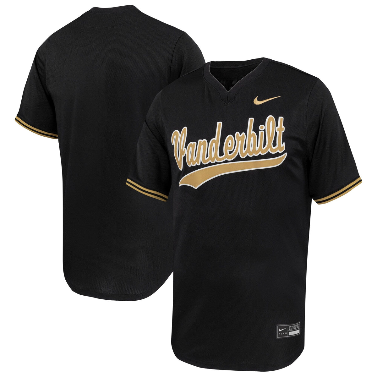 Black Vanderbilt Commodores Limited Baseball Jersey product image 2, provided for visual reference and product detail review