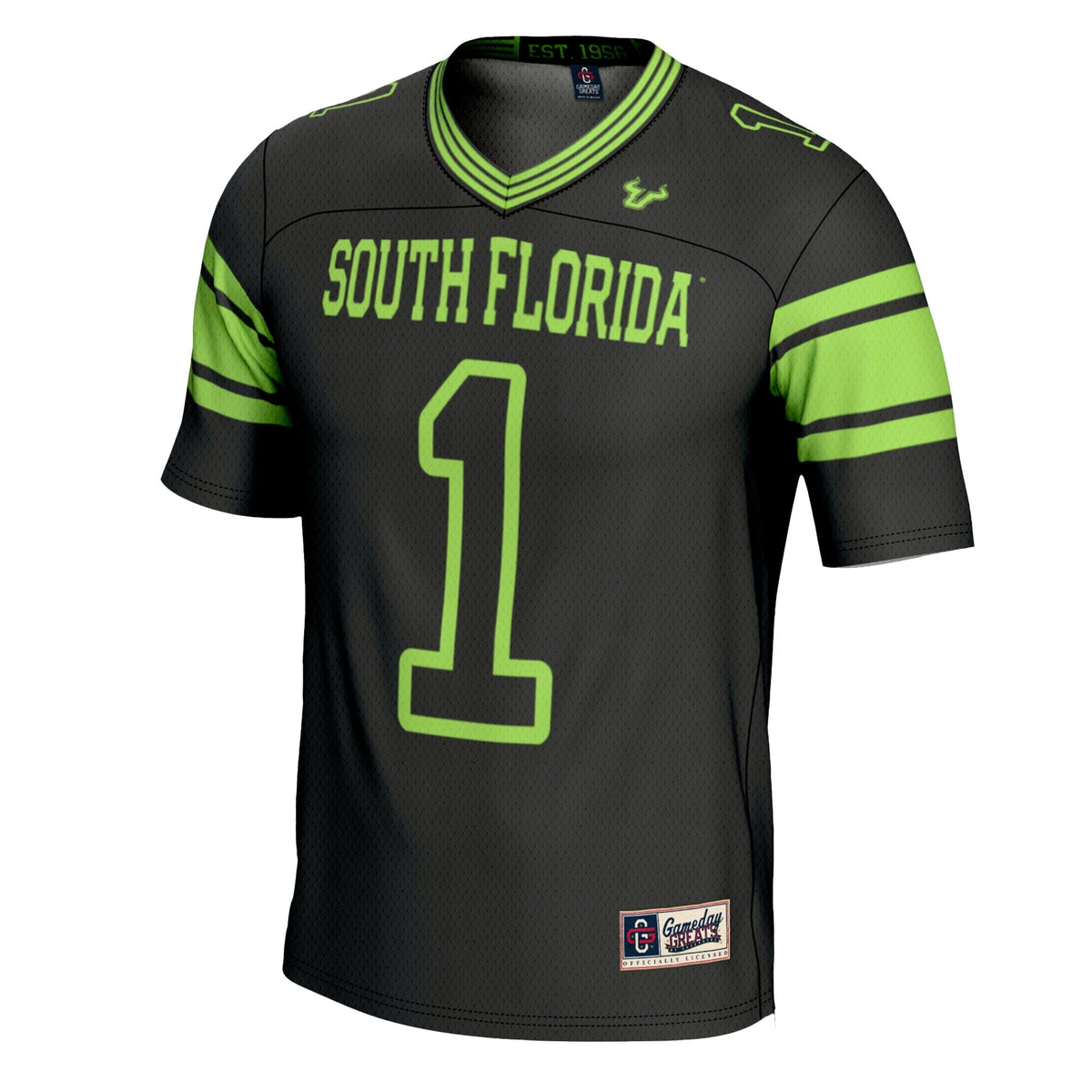 #1 South Florida Bulls Football Jersey - Black product image 3, provided for visual reference and product detail review