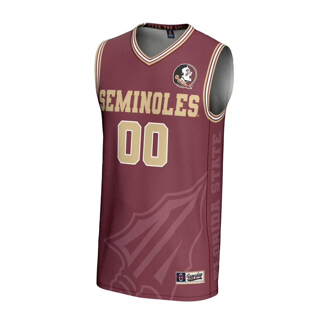 Florida State Seminoles NIL Pick-A-Player Basketball Icon Print Lightweight Jersey - Garnet product image 3, provided for