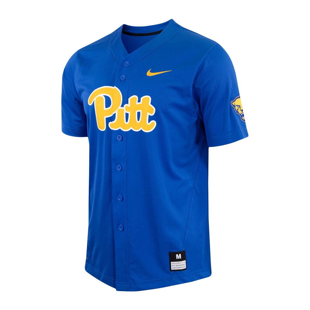 Royal Pitt Panthers Replica Baseball Jersey product image 3, provided for visual reference and product detail review