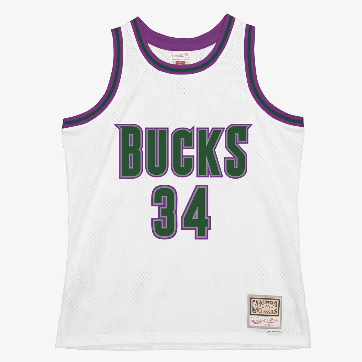 Milwaukee Bucks Ray Allen 1996 Swingman Authentic Jersey - White product image 3, provided for visual reference and product