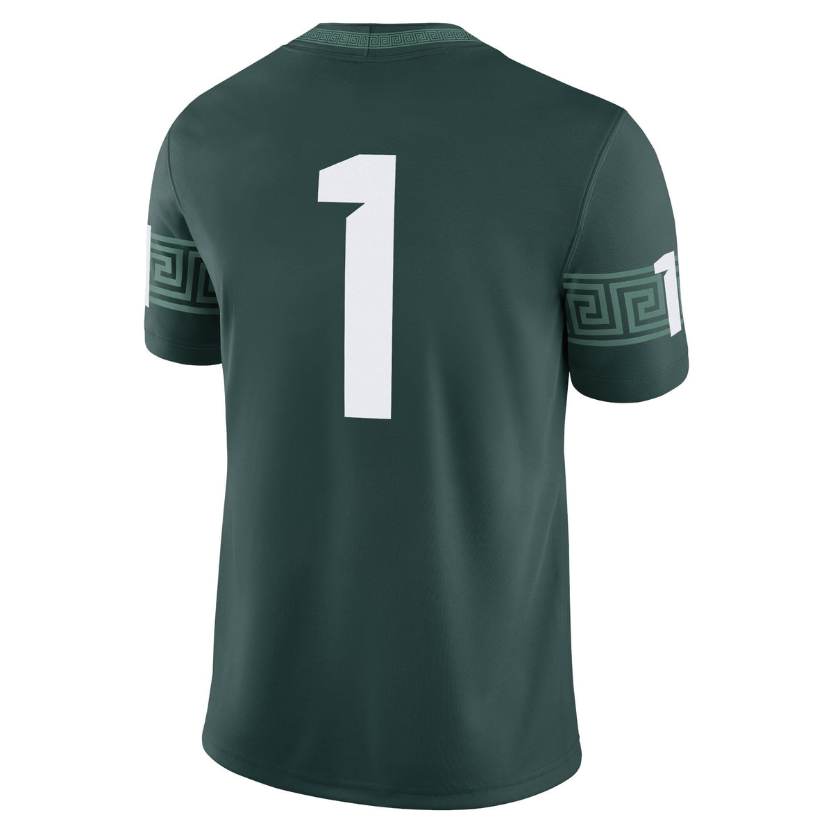 #1 Green Michigan State Spartans Game Jersey product image 4, provided for visual reference and product detail review
